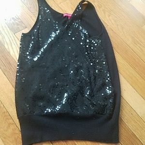 Cahmere Black Sparkle Top